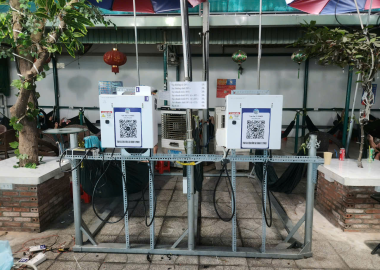 Trụ sạc xe điện thanh toán QR – Giải pháp kinh doanh thông minh