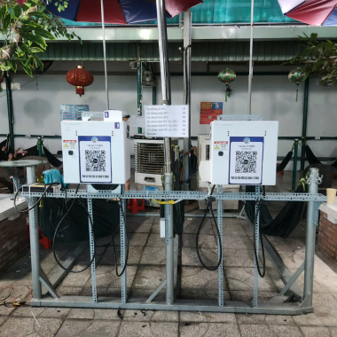 Trụ sạc xe điện thanh toán QR – Giải pháp kinh doanh thông minh