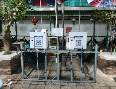 Trụ sạc xe điện thanh toán QR – Giải pháp kinh doanh thông minh
